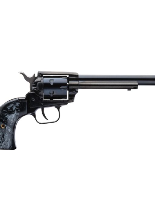 Heritage Rough Rider Revolver Handgun .22 LR 6rd 6.5" Barrel Black Pearl