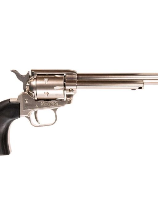 Heritage Rough Rider Revolver .22 LR 6rd Capacity 6.5" Barrel Silver Nickel with Black Grips