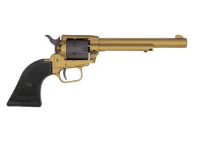 Heritage Rough Rider Gold Cerakote Handgun .22 LR 6rd Capacity 6.5" Barrel Polymer Black