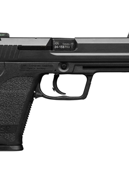 H&K USP9 Tactical Handgun 9mm Luger 15rd Magazines(2) 4.86" Threaded Barrel V1 DA/SA Decocking Lever