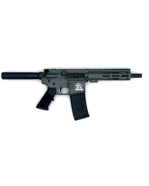 Great Lakes AR-15 Pistol .223 Wylde 30rd Magazine 7.5" Nitride Barrel Charcoal Green Finish