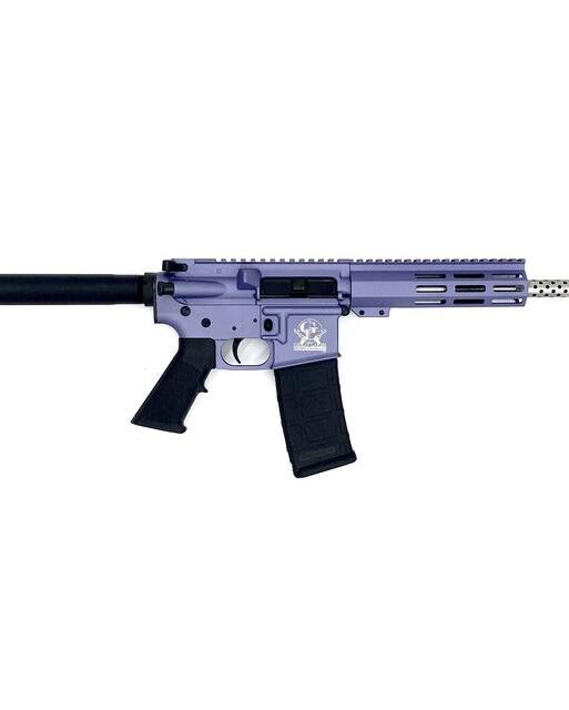 Great Lakes AR-15 Handgun .223 Wylde 30rd Magazine 7.5" Stainless Barrel Wild Orchid Finish