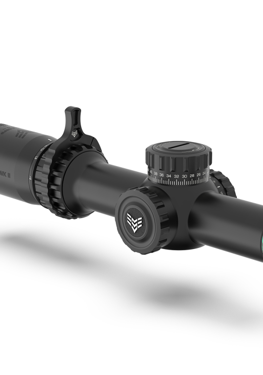 Swampfox Tomahawk II Rifle Scope 1-6x24 30mm SFP BFO Green Illum. Black