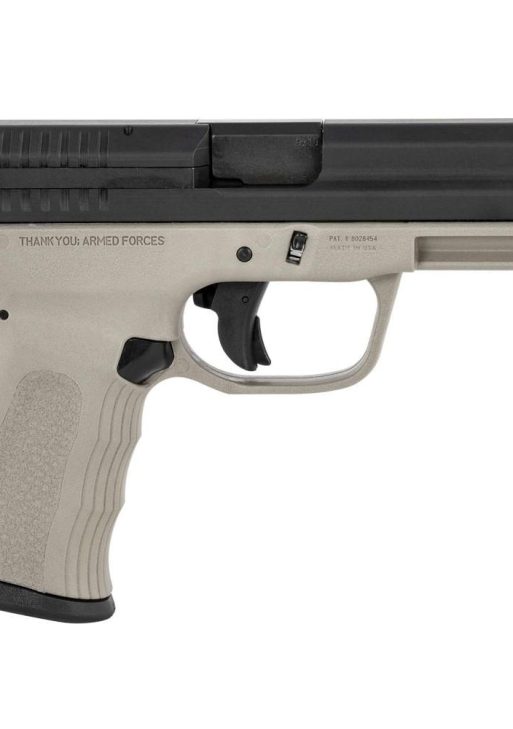 FMK Firearms 9C1G2 FAT Handgun 9mm 14/rd 4" Barrel Titanium Grey Grip with Black Slide