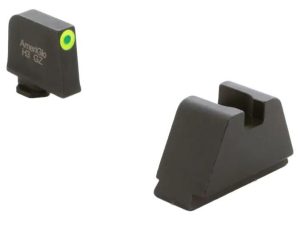 Ameriglo 4XL Tritium Night Sight Set for Glock Green with Green Outline Front Black Back