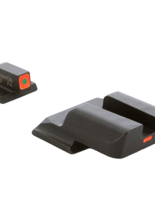 Ameriglo CAP Sight Set Green Tritium Orange Square Outline Front Orange Non-Trit Rear for M&P Shield