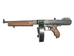 TOMMY GUN DELUXE PISTOL .45 CAL. LIGHTWEIGHT 10.5 BBL W/ 10 RD DRUM