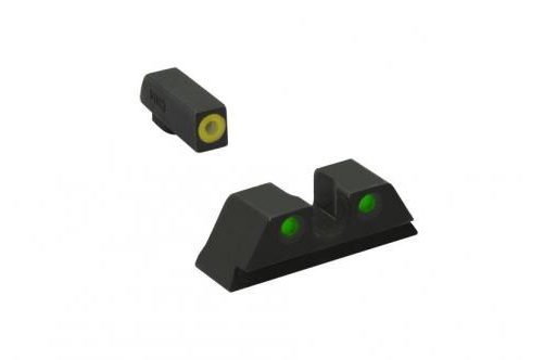 Meprolight ML40889 Hyper-Bright Yellow Ring Front/Green Rear Sights for FN 509