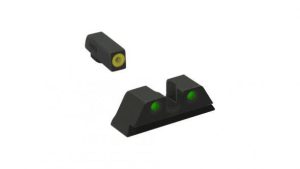Meprolight ML41218 Hyper-Bright Yellow Ring Front/Green Rear Sights for Kimber 1911 Pistols