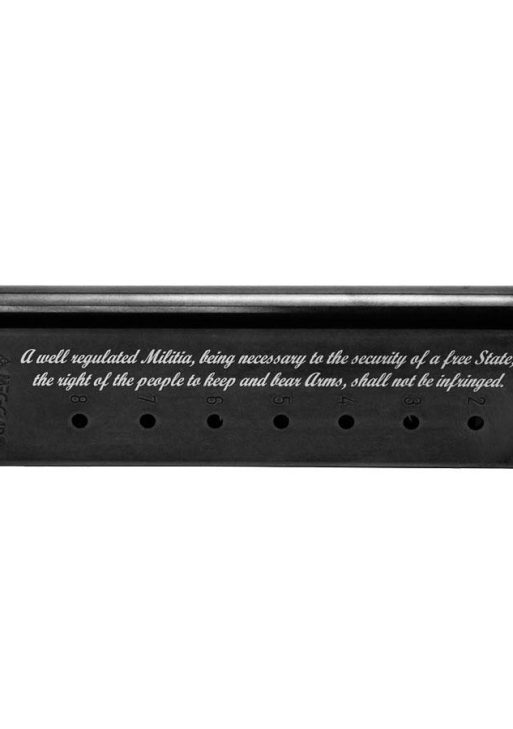 Mec-Gar 1911 Magazine .45 ACP 2nd Amendment Engraved Blued Steel 8/rd