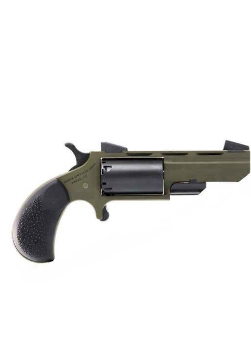 NAA Green Huntsman Handgun .22 WMR 5rd Capacity 2" Barrel OD Green/Black