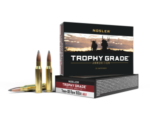 Nosler Trophy Grade Rifle Ammunition 7mm-08 Rem 150 gr ABLR 2750 fps 20/ct