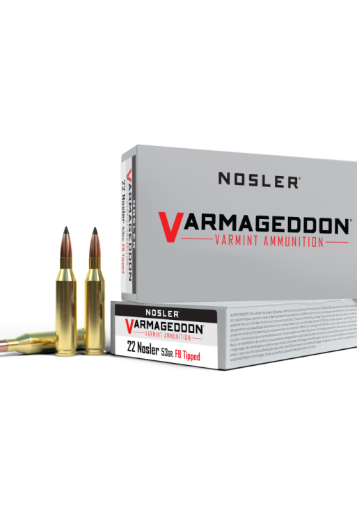 Nosler Varmageddon Rifle Ammunition 22 Nosler 53 gr FB Tipped 20/ct