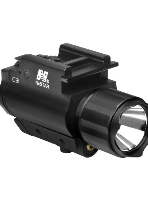 TACTICAL GREEN LASER SIGHT & 3W 150 LUMEN LED FLASHLIGHT W/WEAVER QR