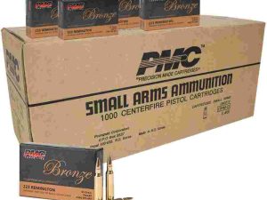 PMC Bronze Rifle Ammunition .223 Rem 55 gr FMJ 2900 fps 1000/ct