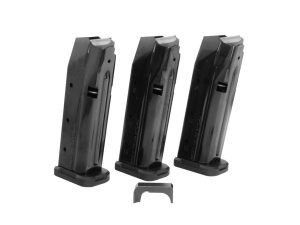Shield Arms S15 Gen3 Magazine Combo Pack - 3/Pack + 1 Mag Release - Black