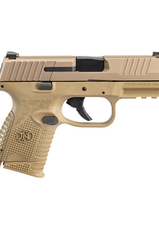 FN 509 Compact Handgun 9mm Luger 12rd & 15rd Magazines (2) 3.7" Barrel FDE NMS