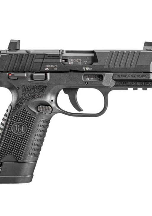 FN USA 502 Tactical Handgun .22 LR 10rd & 15rd Magazines (2) 4.6" Threaded Barrel Black