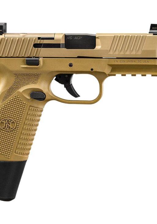 FN 545 MRD Comp Handgun 45 Auto 15rd Magazines(2) 4.43" Barrel FDE Finish