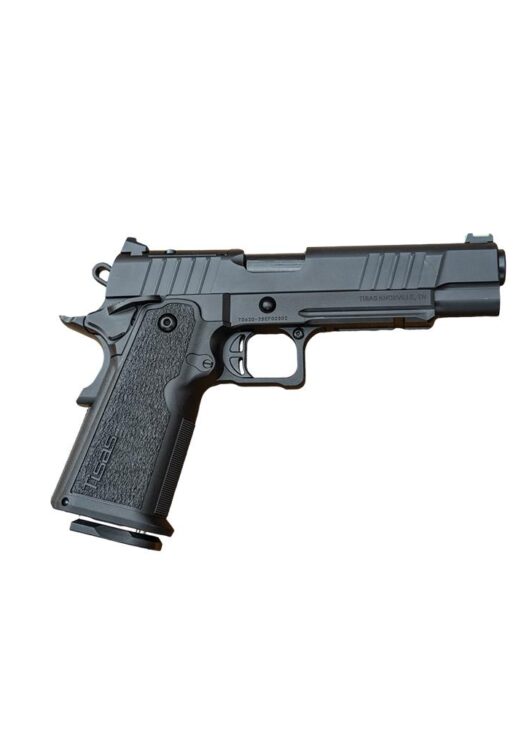 Tisas 1911 Duty B9R Double Stack Handgun 9mm Luger 17rd Magazine 5'' Barrel  Black Cerakote RMS/c Optic
