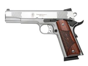 S&W M1911 E-Series Handgun .45 Auto 8rd Magazines(2) 5" Barrel Wood Grips
