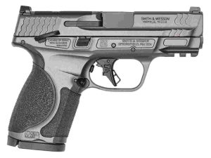 S&W M&P 9 M2.0 Metal Compact OR Handgun 9mm Luger 10rd Magazine(2) 3.6" Barrel Tungsten Gray Cerakote Thumb Safety