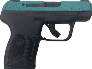 Ruger LCP 380 Max CSSI Exclusive Robin's Egg Blue Glitter Handgun .380 Auto 10rd Magazine 2.75" Barrel