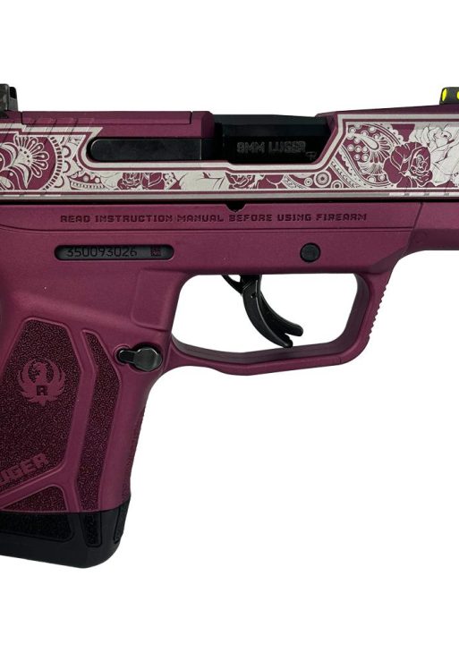 Ruger "Black Cherry Frame/Paisley Slide" Max-9 Pro Handgun 9mm Luger 12rd Magazine 3.2" Barrel Optic Ready