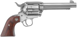 RUGER VAQUERO STAINLESS 45 COLT SA REVOLVER 5.5 BBL Gloss STS