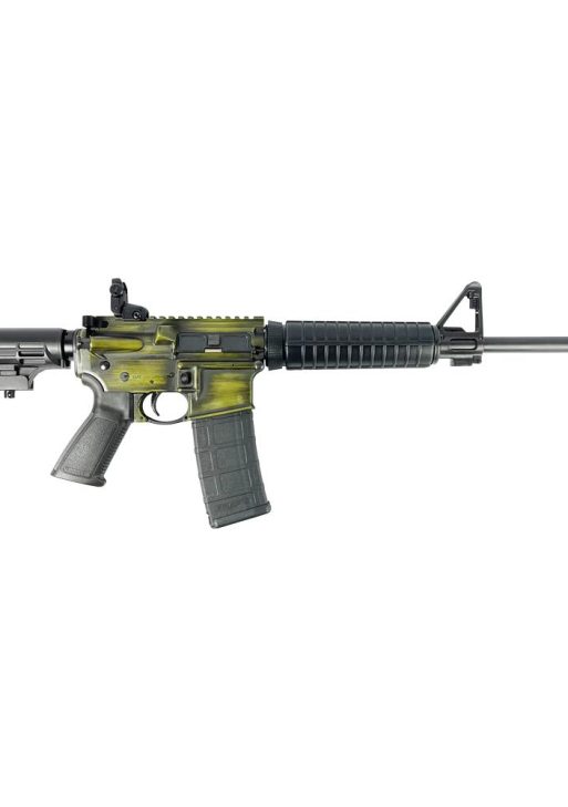 Ruger "Bazooka Green Distressed" AR-556 Rifle 5.56mm NATO 30rd Mag 16.10" Barrel Custom Stock Finish