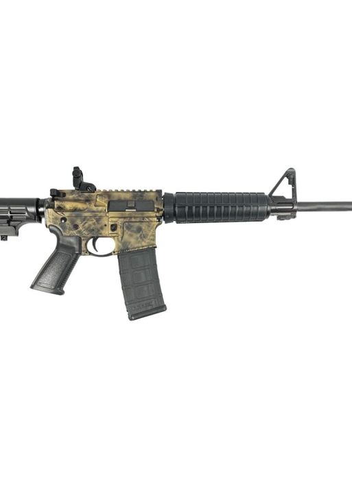 Ruger "Custom Marble Distressed" AR-556 Rifle 5.56mm NATO 30rd Mag 16.10" Barrel Custom Stock Finish