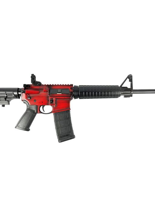 Ruger "Red Distressed" AR-556 Rifle 5.56mm NATO 30rd Mag 16.1" Barrel Custom Stock Finish
