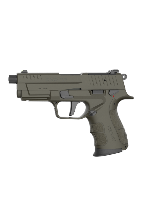 Retay RXP22 Handgun .22 LR 10rd Magazines(2) 4" Threaded Barrel OD Green Frame/Slide