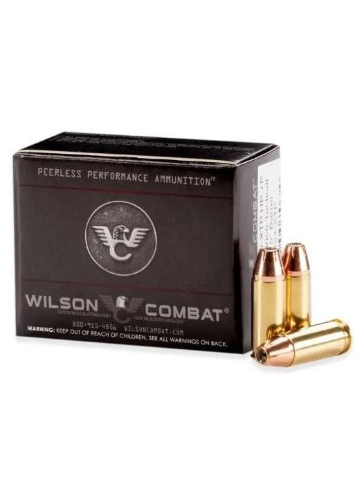 Wilson Combat .Hornady XTP Handgun Ammunition .38 Super(+P) 124gr HP 1335 fps 20/ct