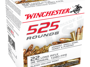 Winchester .22 LR Bulk Pack Rimfire Ammunition .22 LR 36 gr CPHP 525/ct
