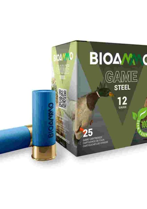 BIOAMMO Steel Game Pheasant Shotshells 12 ga 2-3/4" 1 oz 1265 fps #5 25/ct