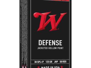 Winchester USA Handgun Ammunition .38 Spl+P 125 gr. JHP 945 50/ct