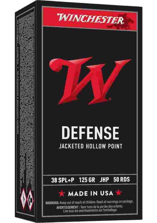 Winchester USA Handgun Ammunition .38 Spl+P 125 gr. JHP 945 50/ct