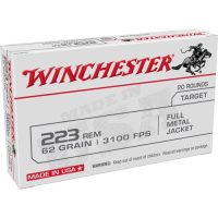 Winchester USA LC Rifle Ammunition .223 Rem 62 gr. FMJ 3100 fps 20/ct