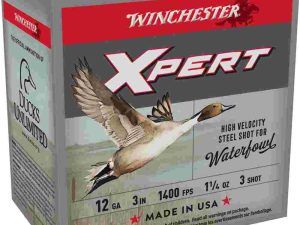 Winchester Xpert High-Velocity Steel Shotshells 12 ga 3" 1-1/4 oz 1400 fps #3 25/ct