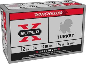 Winchester Super-X Turkey Loads Shotshells 3" 1-7/8 oz 1210 fps #5 10/ct