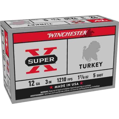 Winchester Super-X Turkey Loads Shotshells 3" 1-7/8 oz 1210 fps #5 10/ct