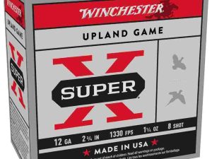 Winchester Super-X High-Brass Shotshells 12 ga 2-3/4" 1-1/4 oz 1330 fps #8 25/ct