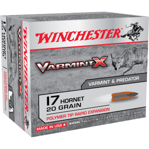 Winchester Varmint X Rifle Ammunition .17 Hornet 20 gr PT 3650 fps 20/ct