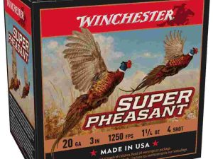 Winchester Super-X Super Pheasant Shotshells 20 ga 3" 1-1/4 oz 1250 fps #4 25/ct