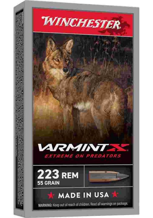 Winchester Varmint X Rifle Ammunition .223 Rem 55gr PT 3240fps 20/ct