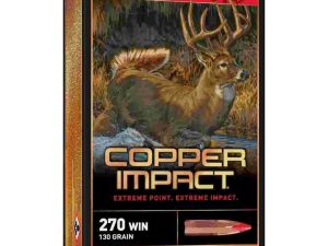 Winchester Copper Impact Rifle Ammunition 270 Win 130 gr. BT 3000 fps 20/ct