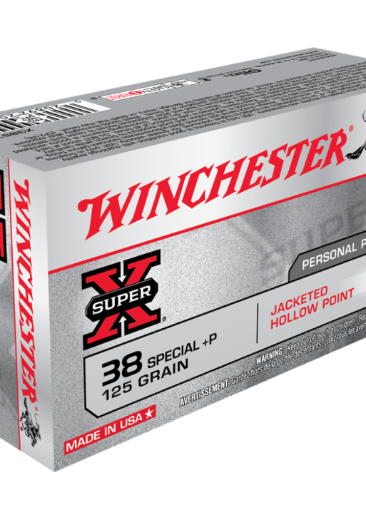 Winchester Super-X Handgun Ammunition .38 Spl (+P) 125 gr. JHP 945 fps 50/ct