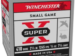 Winchester Super-X High-Brass Shotshells .410 ga 2-1/2" 1/2 oz 1245 fps #7.5 25/ct