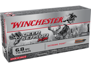 Winchester Deer Season XP 6.8 SPC 115 gr. PT 2625 fps 20/ct